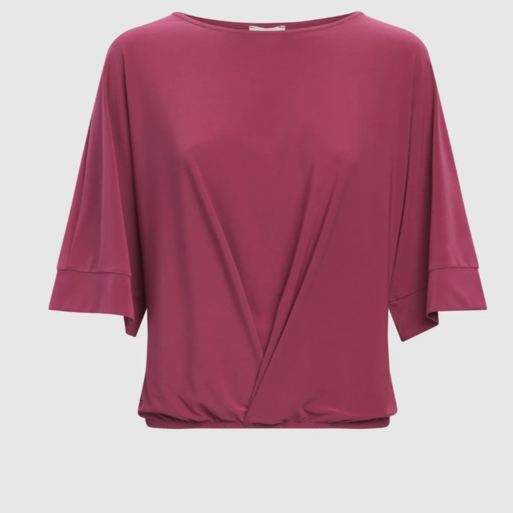 Laura Flare Sleeve Top Cerise Pink 123650 - Picture 3 of 9